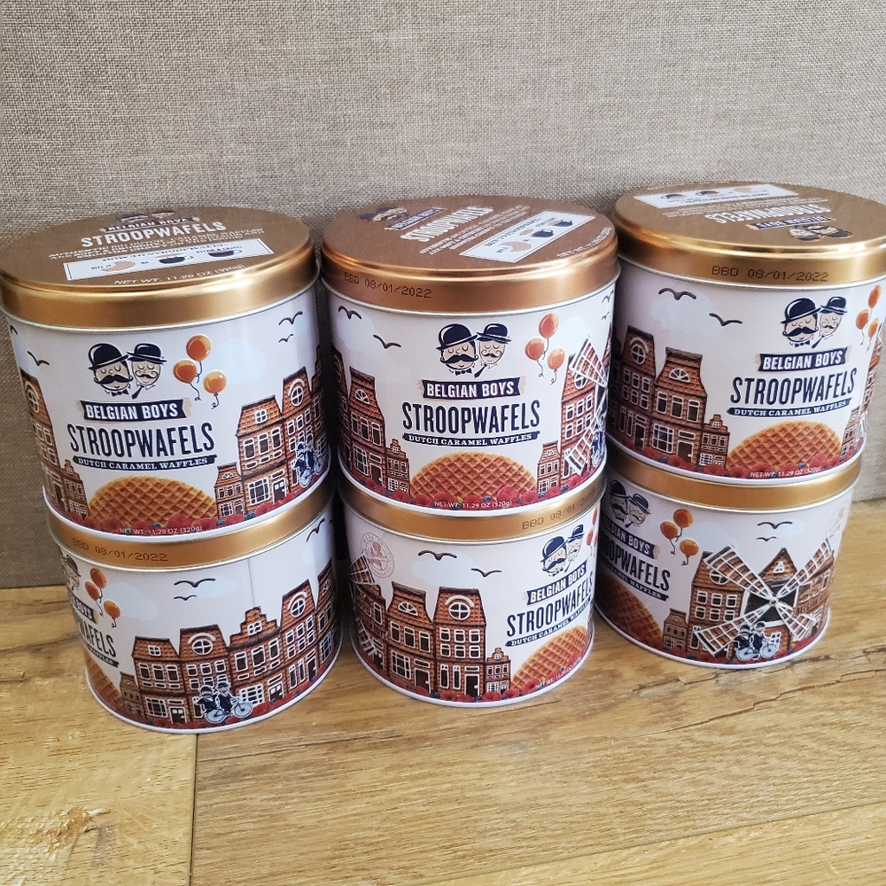 Metal Round Empty Tins Jars with Push On Lids LOT OF 6 Diameter 4in Height 3in
